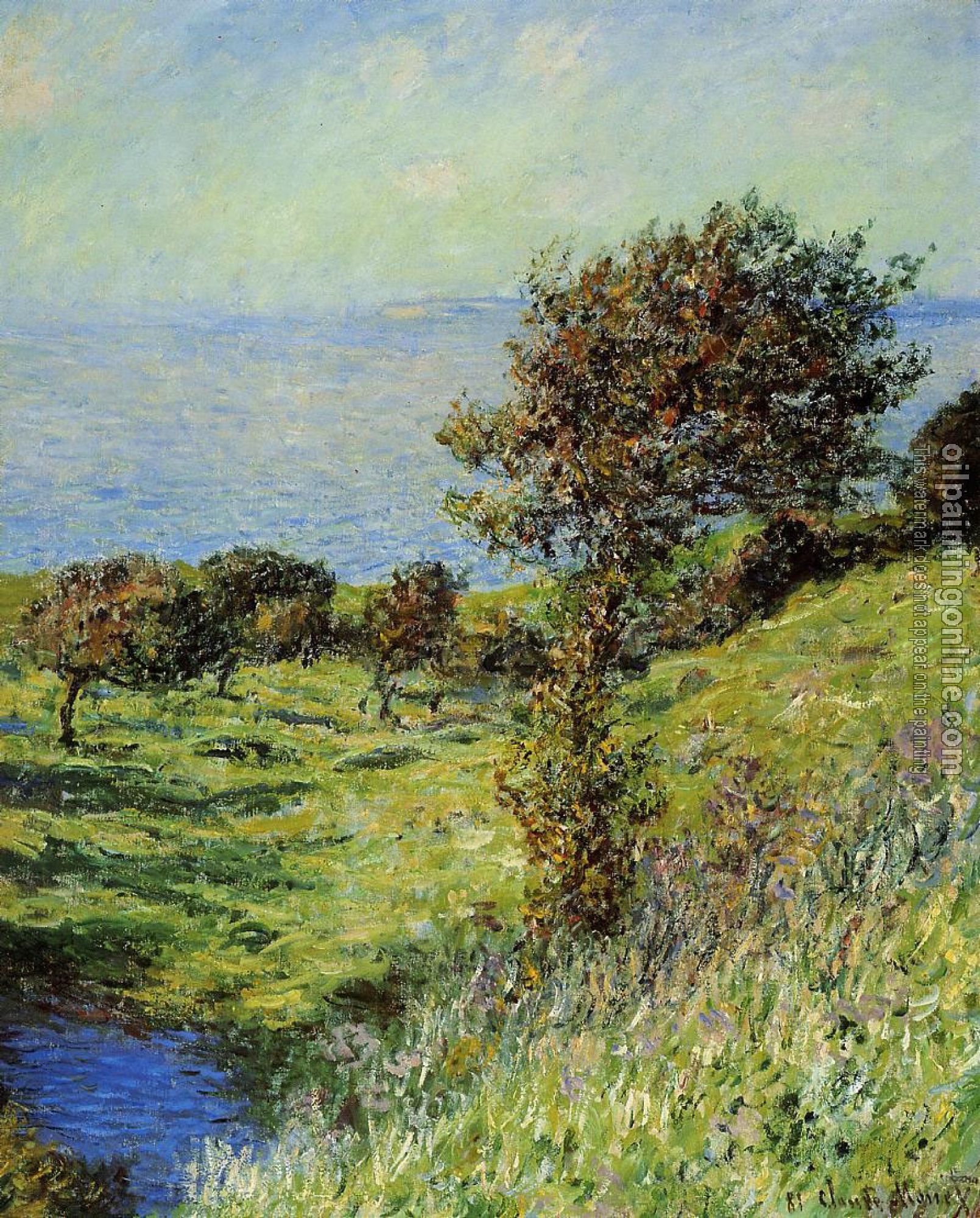 Monet, Claude Oscar - Gust of Wind